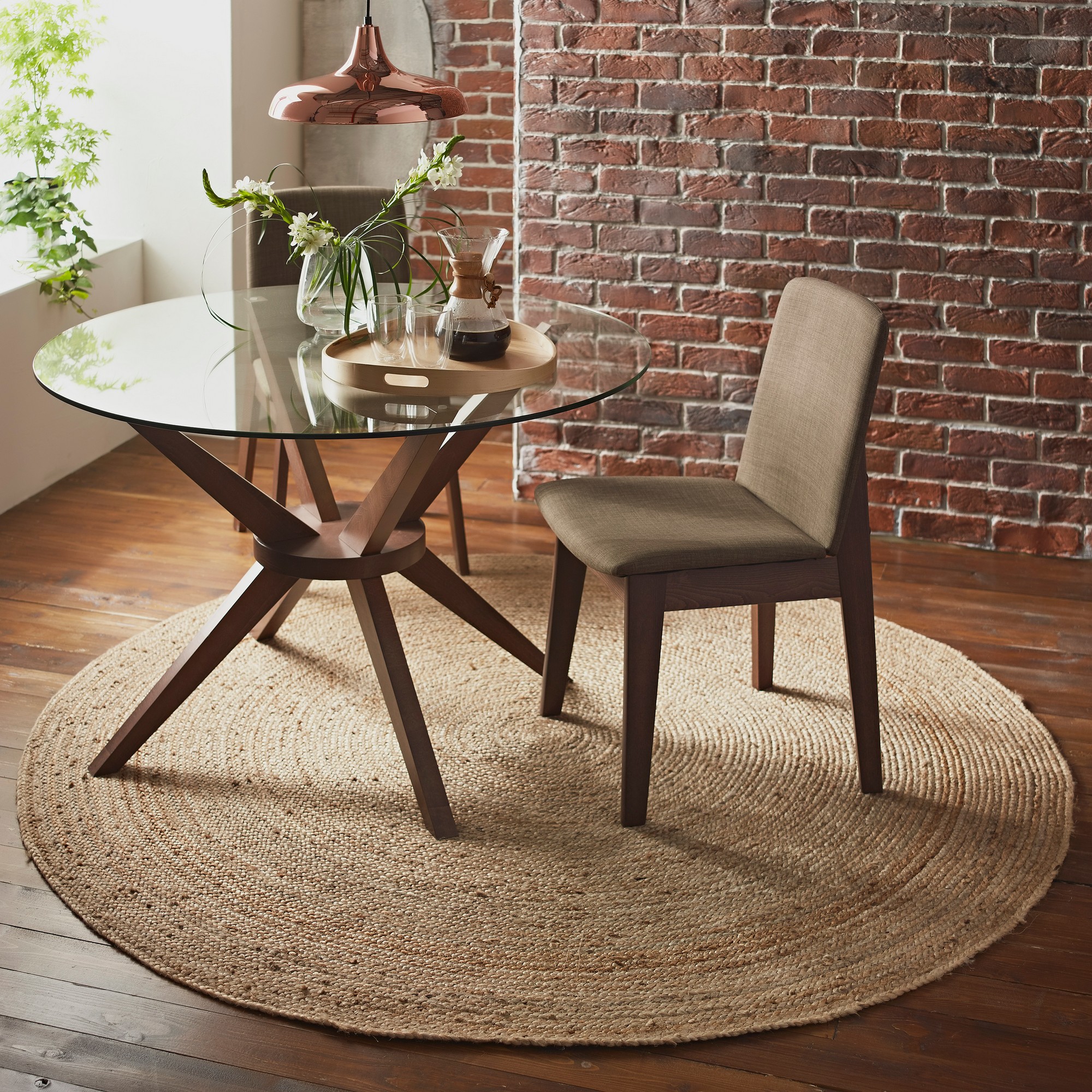 Elwood Jute Round Rug In Natural